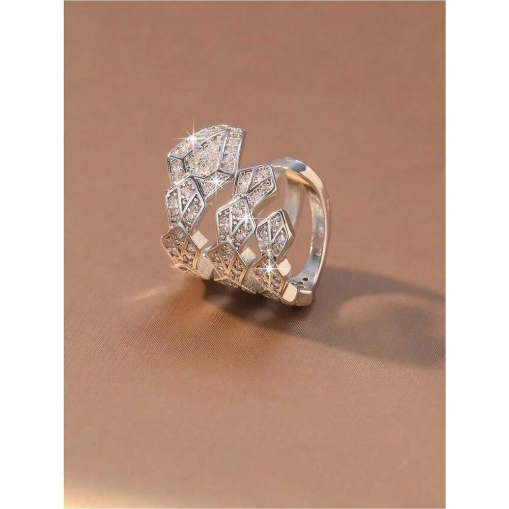 Diamond cuff earrings N2074